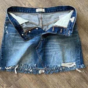 Madewell Blue Jean Skirt